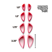 Load image into Gallery viewer, Triangle Mirrored Statement Stud Cutters