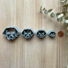 Load image into Gallery viewer, Polymer Clay Dog Face Cutters, Lab, 4 different sizes