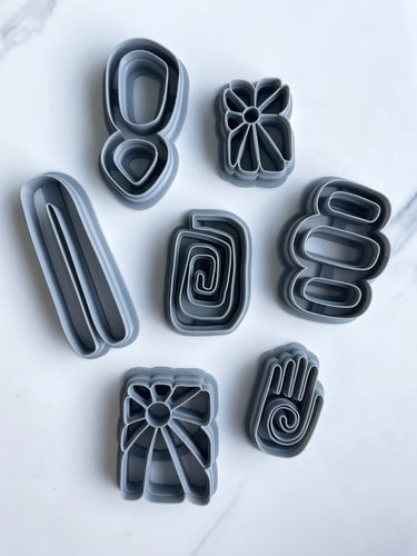 Otie Co. x Clayful Co Collab 7 polymer clay cutters